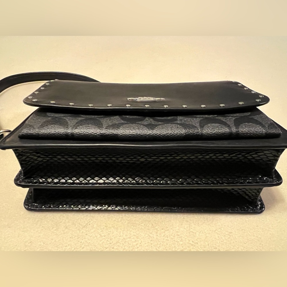 Coach Klare Crossbody Bag In Signature Canvas With Rivets with Micro Wallet Set - Picture 11 of 16